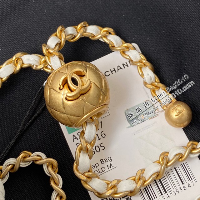 Chanel專櫃新款單肩斜挎鏈條女包 香奈兒AS1787爆款金屬cfmini口蓋包 djc6152